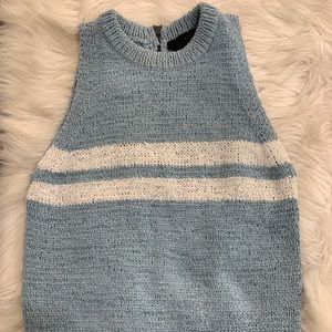 360 Sweater Blue Sleeveless Sweater